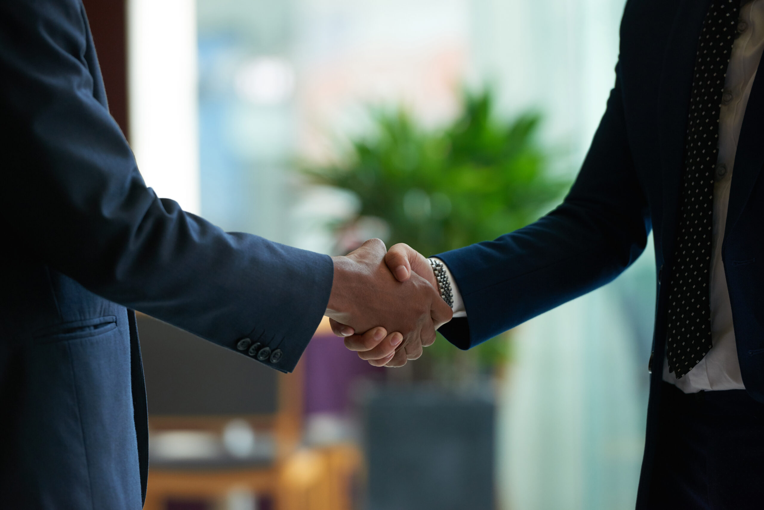 firm handshake